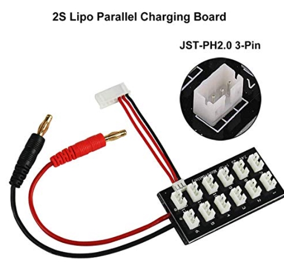 2S Parallel Charging Board w/ JST-PH2.0 Connectors