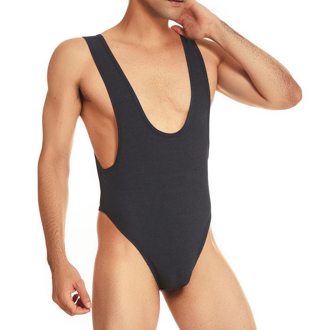 Sexyboy บอดี้สูทชาย สีดำ / สีแดง SB924