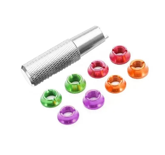 STP Color Switch Nuts for Frsky & Futaba แหวนสีแต่งรีโมท 1ถุง 8ตัว พร้อมเครื่องมือ