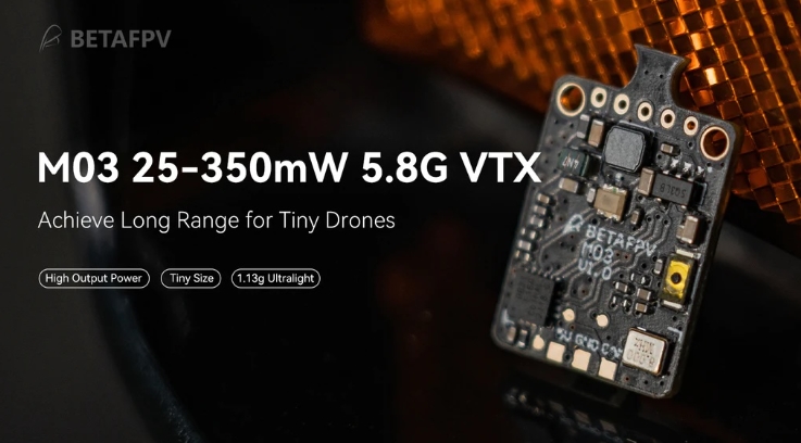 Betafpv M03 5.8G VTX 350mw ตัวส่งสัญญาณภาพจิ๋ว สำหรับ Whoop