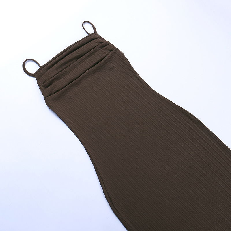 ชุดเดรสยาว สายเดี่ยว พร้อมส่ง