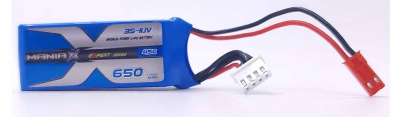 ManiaX 3S 11.1V 650mAh 45C XT30 & JST (for M2 / S2 / LOGO 200)