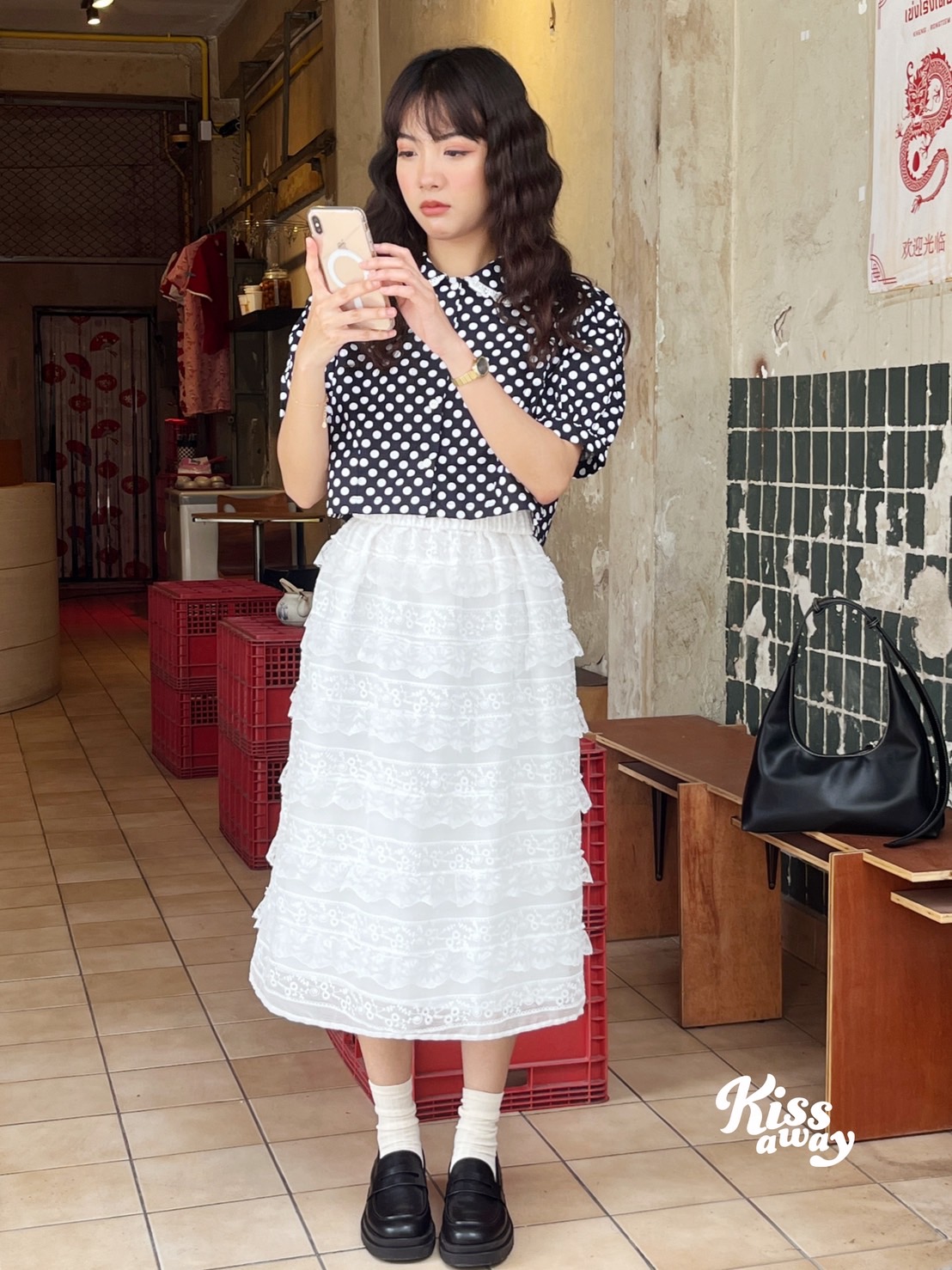 Carmé Ruffle กระโปรงลูกไม้ซับใน ใส่แล้ว vibe ลุคคุณหนูสายหวานจึ้งมากแม่!ละมุนใจต๊าชสุดในย่านนี้คุณน้า!