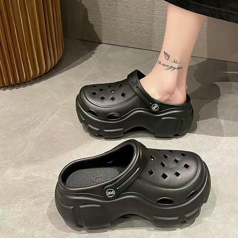 รองเท้าเเตะ รองเท้ายางโฟม เสริมพื้นสูง รองเท้าผู้หญิง