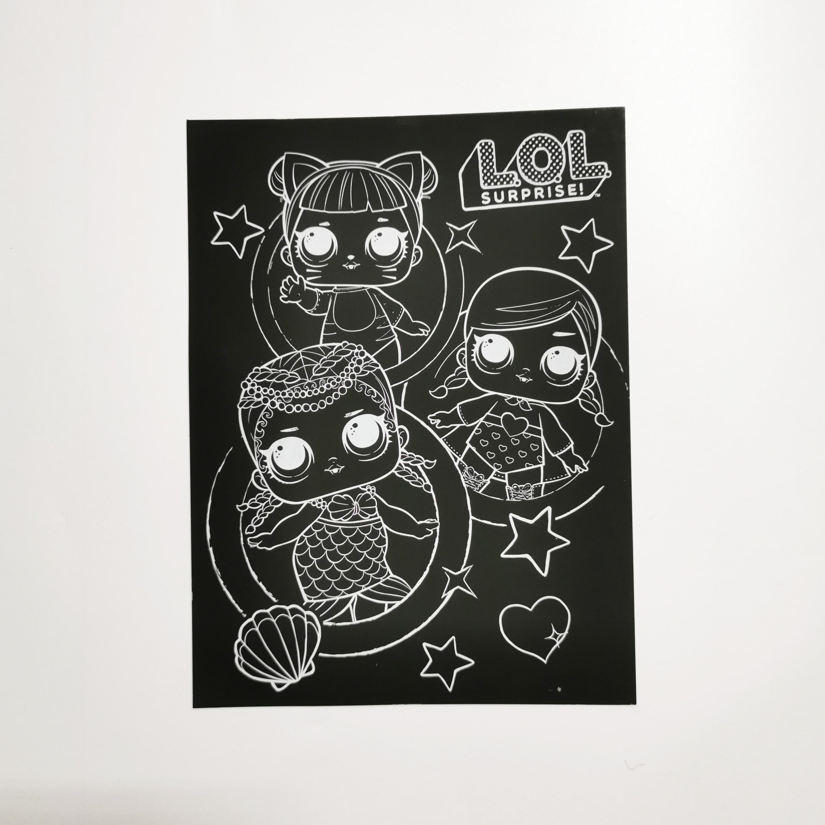 LOL Surprise scratch art