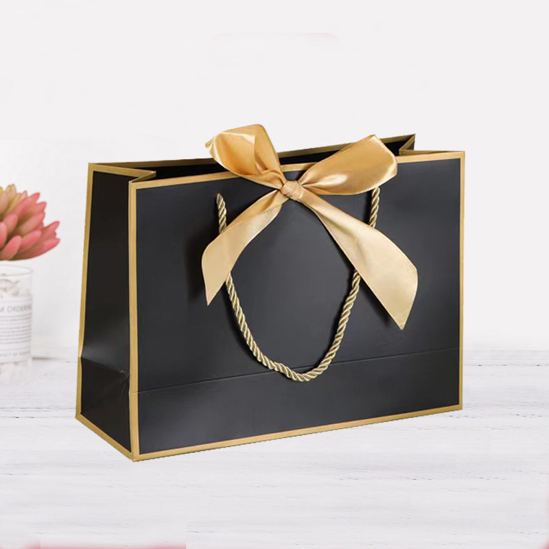 ถุงหิ้ว ถุงของขวัญ พร้อมริบบิ้น ใบใหญ่ ขนาด 17 นิ้ว