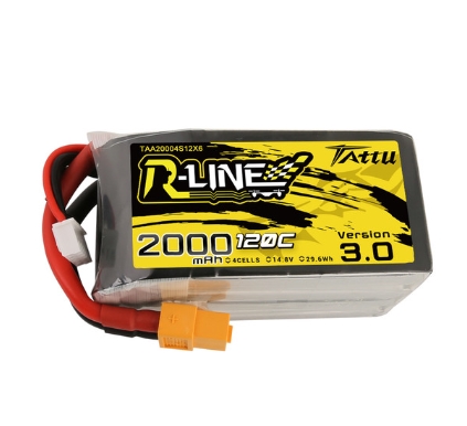 Tattu R-Line 4S V1 V3 V4 95C 120C 130C 650 750 850 1050 1300 1550 1800 2000mAh แบตตัวแรงสำหรับ FPV