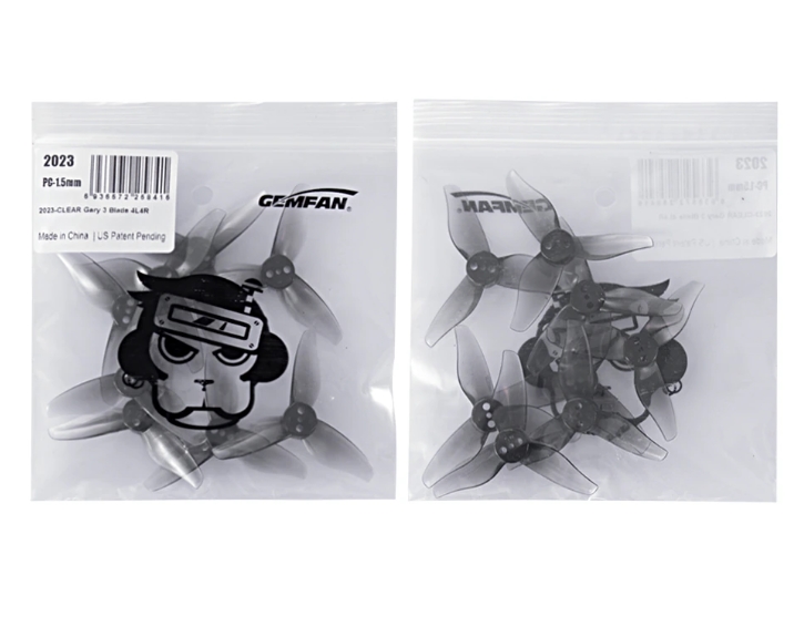 Gemfan 2023-3 Hurricane Durable 3 Blade Shaft 1.0mm - 1.5mm ใบพัดขนาด 2นิ้ว 1ถุง 8ใบ สุ่มสี