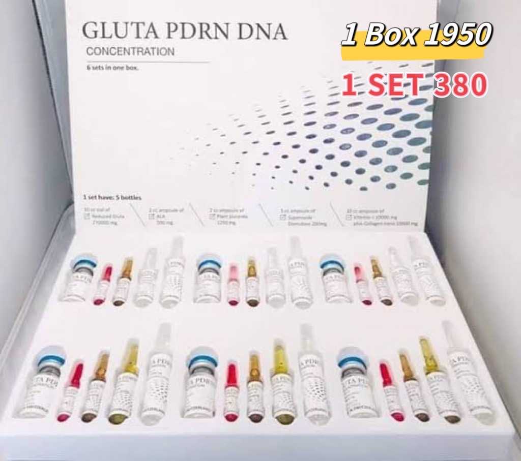 GLUTA PDRN DNA CONCENTRATION 6 sets in one bos. ของแท้