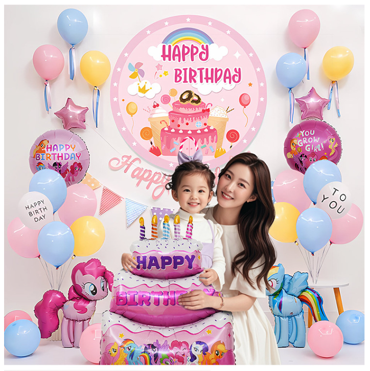 เซทลูกโป่ง ครบเซท ยูนิคอร์น จัดตกแต่งวันเกิด พร้อมส่งในไทย
