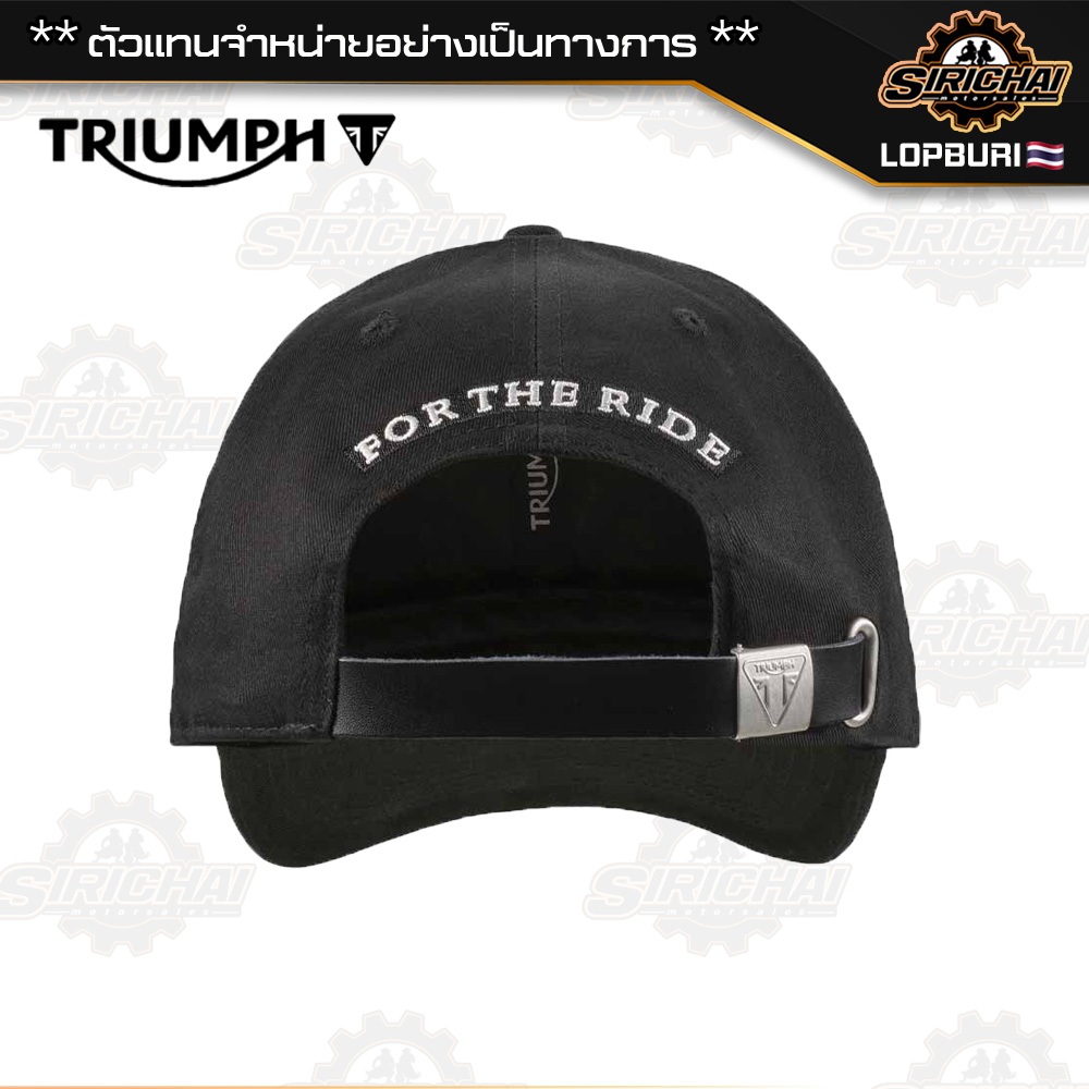 หมวกแก๊ป Triumph Scott Roundel Logo Black MCAS25206