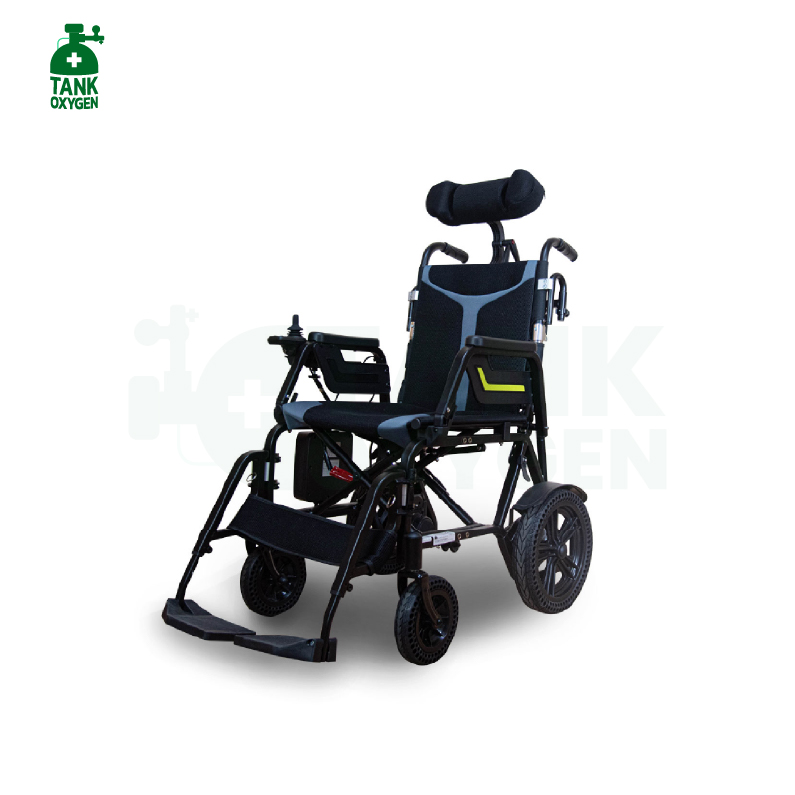 รถเข็นไฟฟ้า รุ่น 180 Drive Pro แบบปรับเอนพิงหลังได้พร้อมพนักพิงศีรษะ รับประกัน 3 ปี