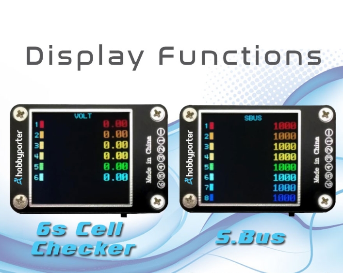 MC06 1-6S Lipo Battery Voltage Checker Receiver Signal Tester