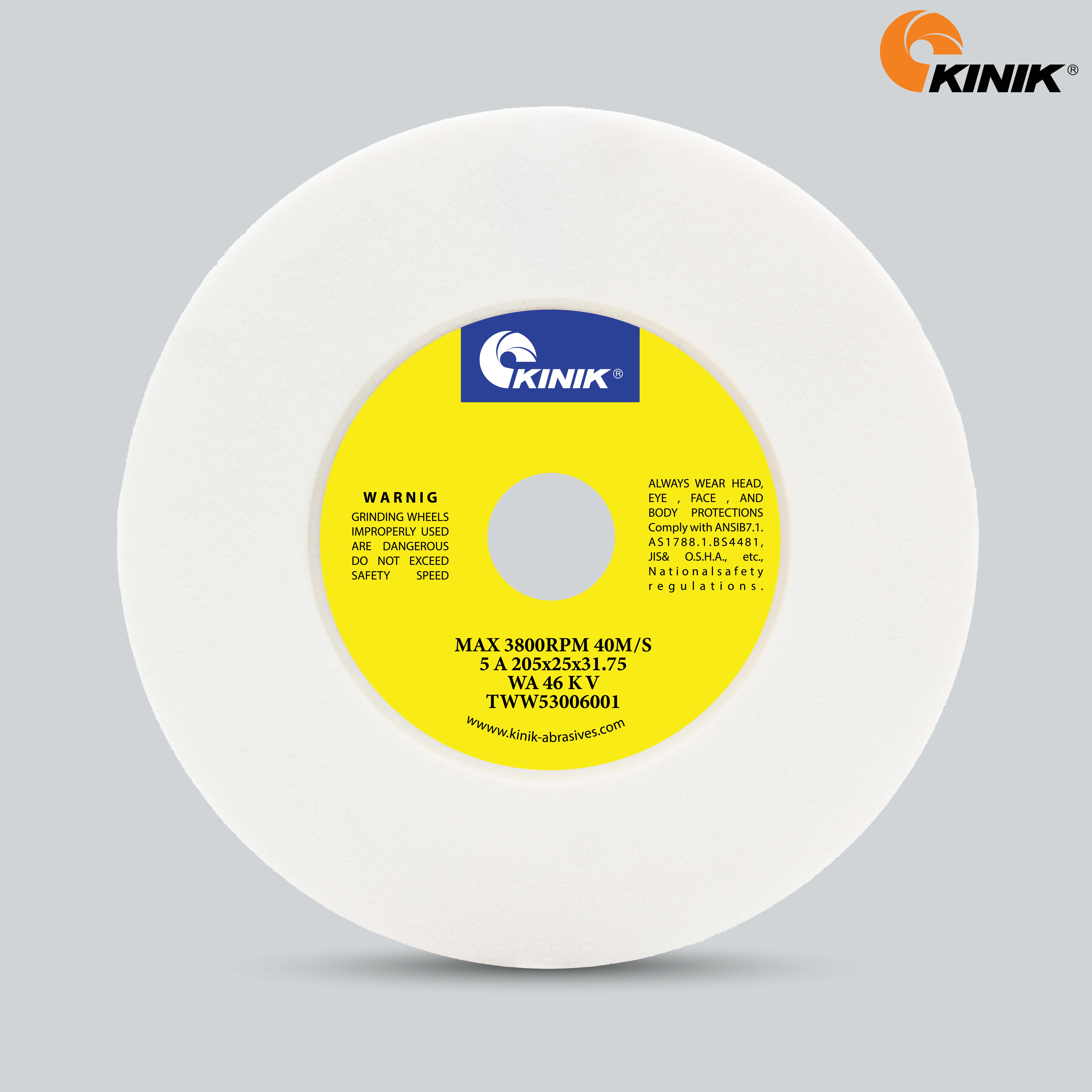 หินเจียร KINIK WA46KV5A 205x25x31.75 mm.