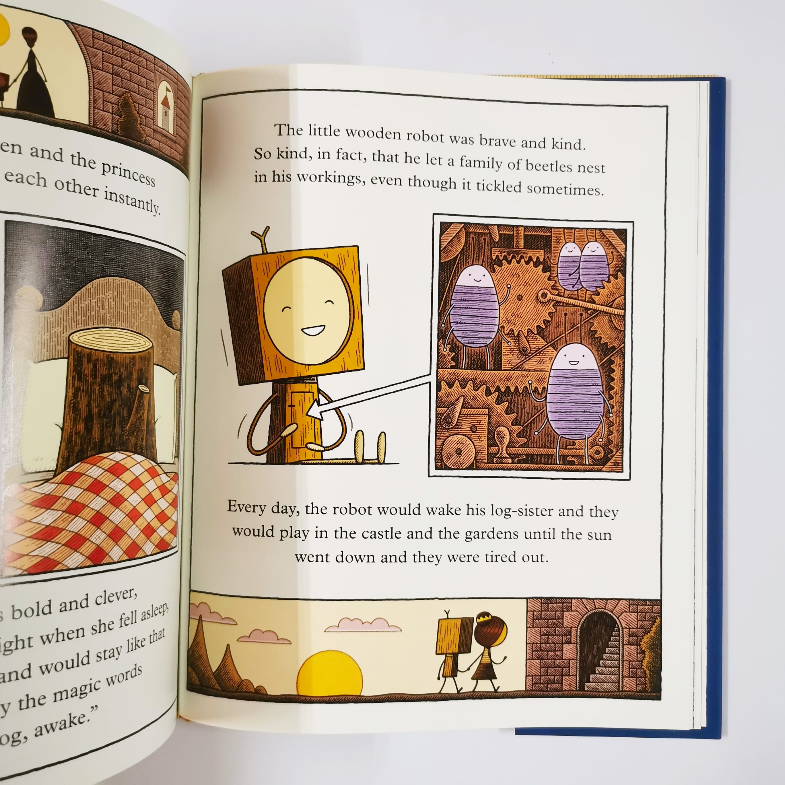 The Little Wooden Robot and the Log Princess