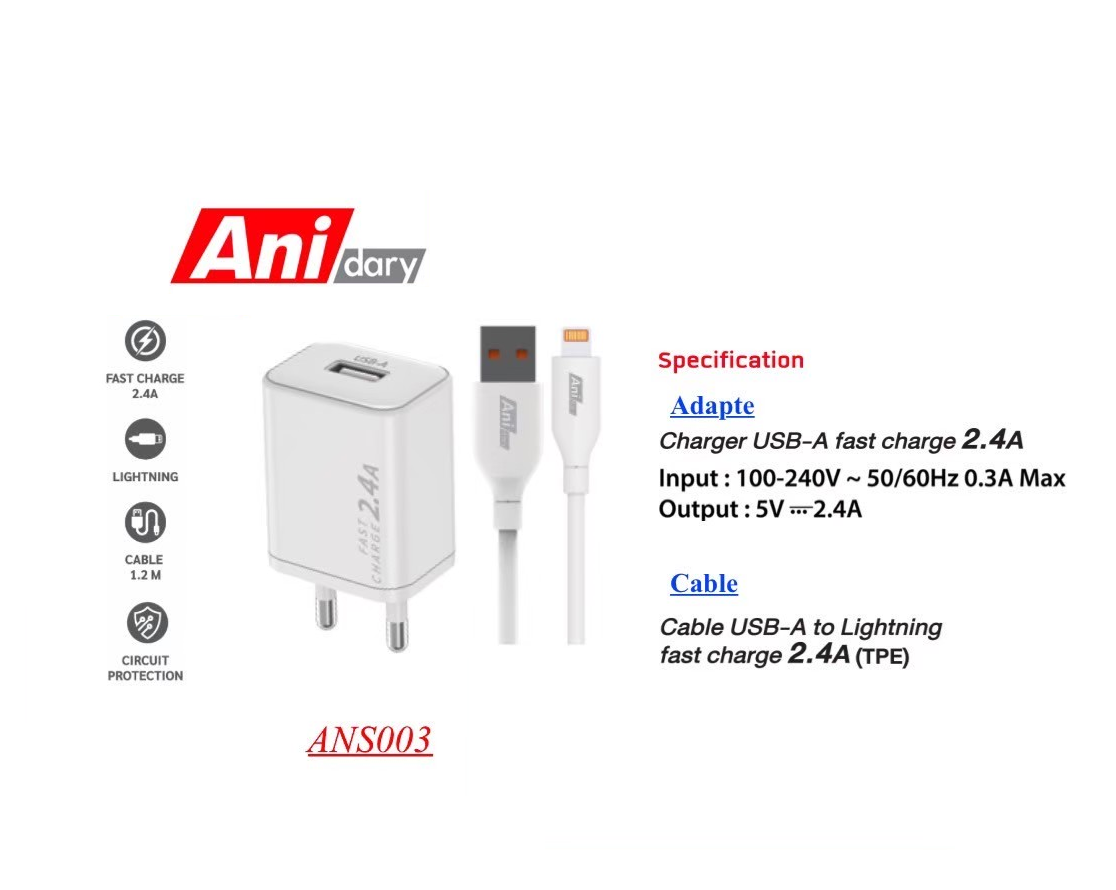 Anidary AC-107 I-P 2.4A(EU)(ANS003)