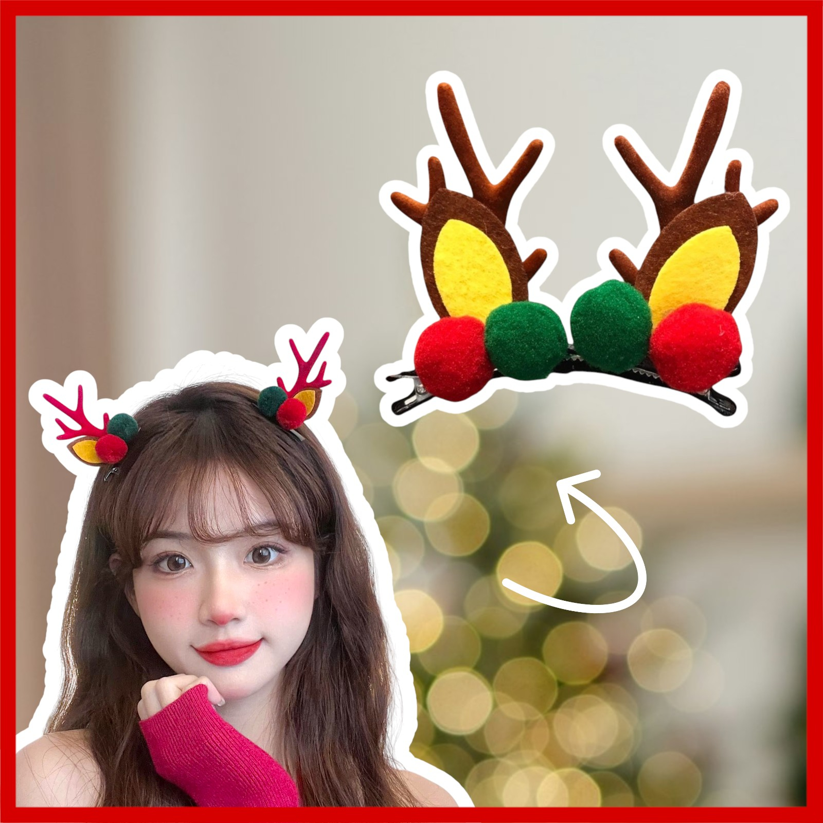 คาดผม กิ๊บ คริสต์มาส คาดผม กิ๊บ เทศกาลปีใหม่ Christmas พร้อมส่ง