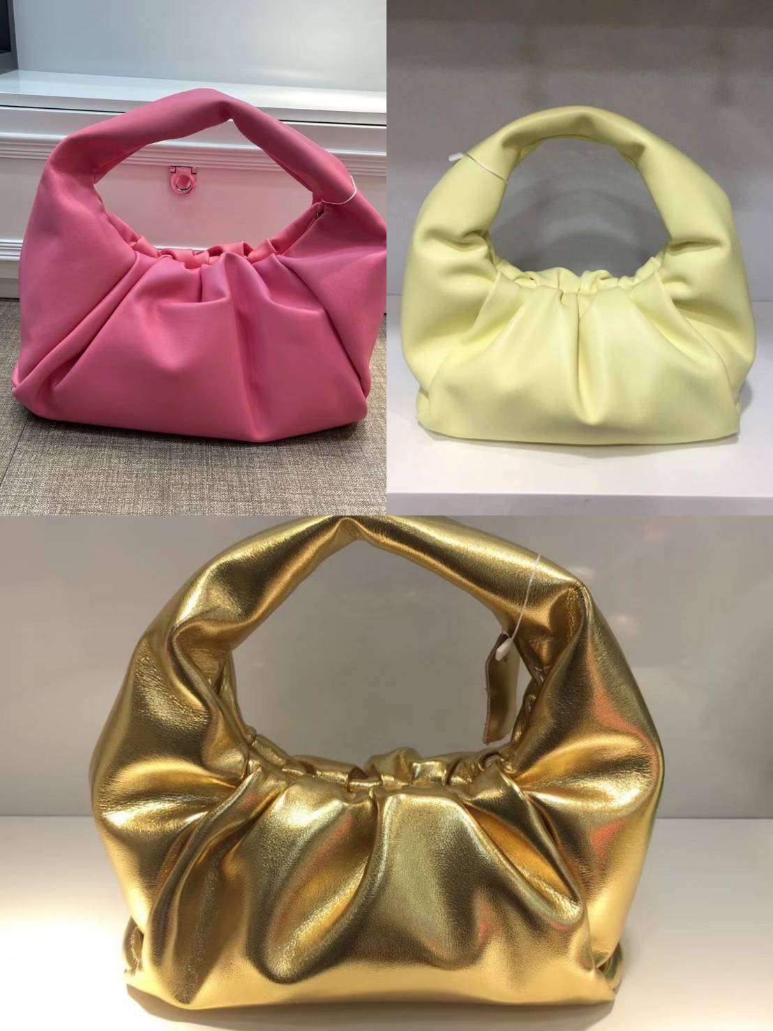 (พรีออเดอร์) กระเป๋าสะพายข้างหนังแท้ คาดไหล่ข้างเดียว แบบถุงเกี๊ยว แต่ไม่มีโลโก้