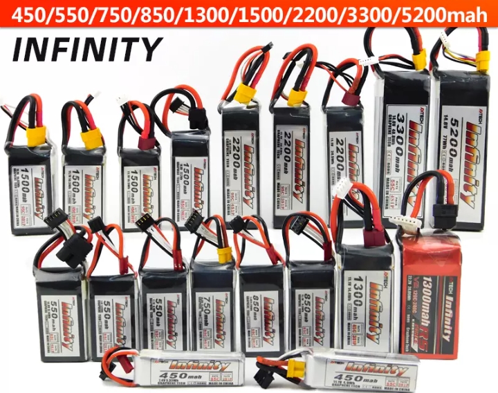 Infinity Lipo 6S 22.2V มีให้เลือกหลายขนาดความจุ 1600 2200 3300 4200 5200mah 6200mah