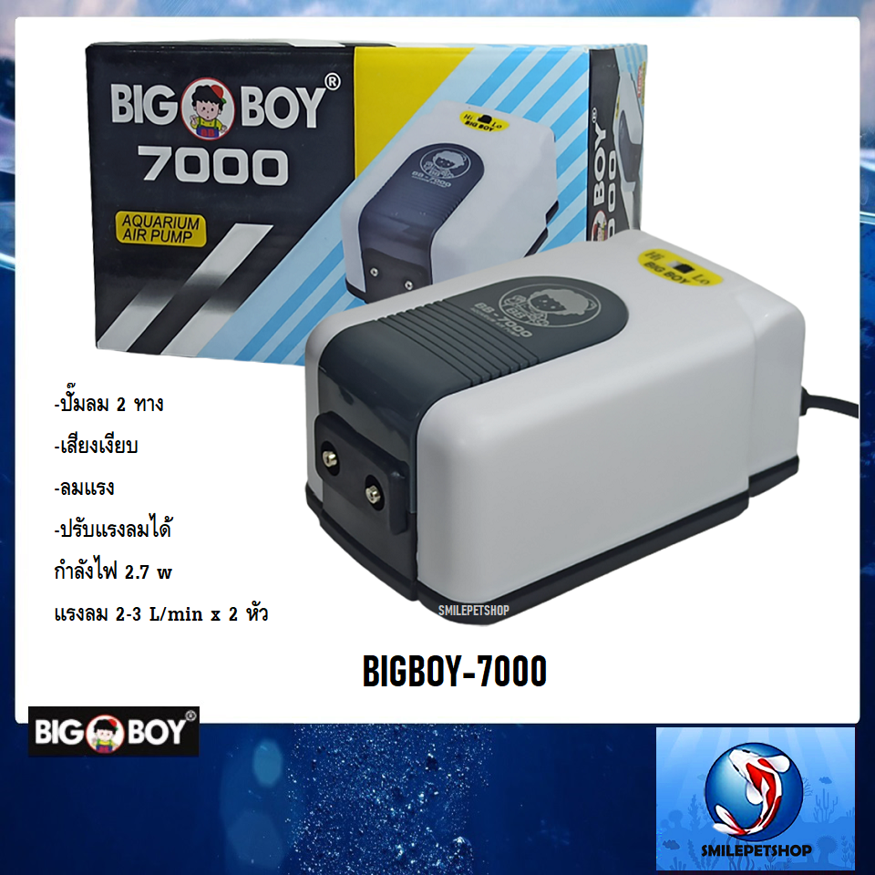 Bigboy-7000 (ปั๊มลม 2 ทาง ลมแรง เสียงเงียบ ปรับความแรงได้)