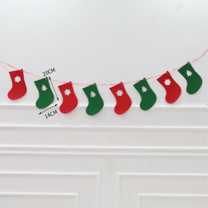 ป้ายเเขวน ธงฉาก คริสต์มาส ตกแต่ง วันคริสต์มาส