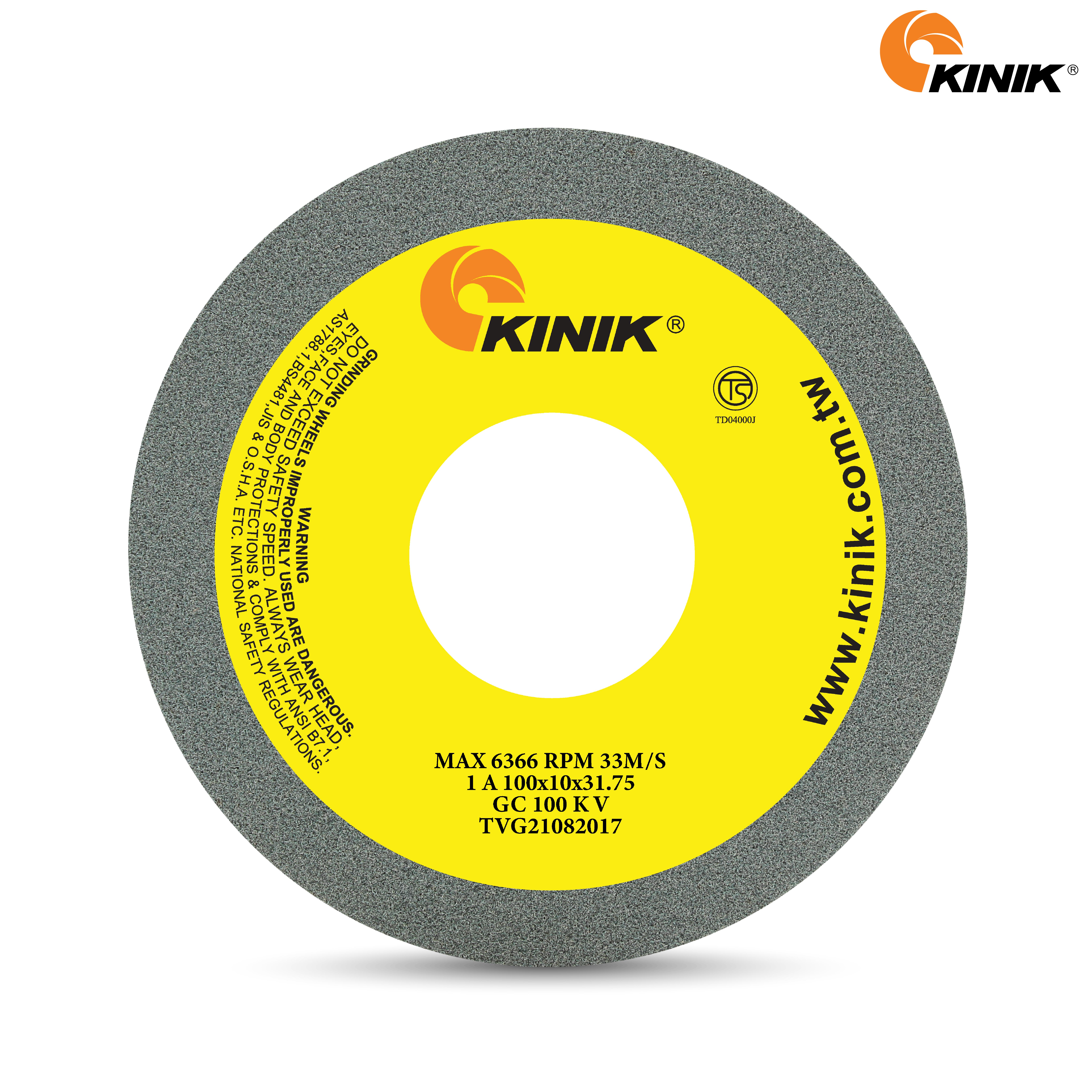 หินเจียร KINIK GC100KV1A 100x10x31.75 mm.