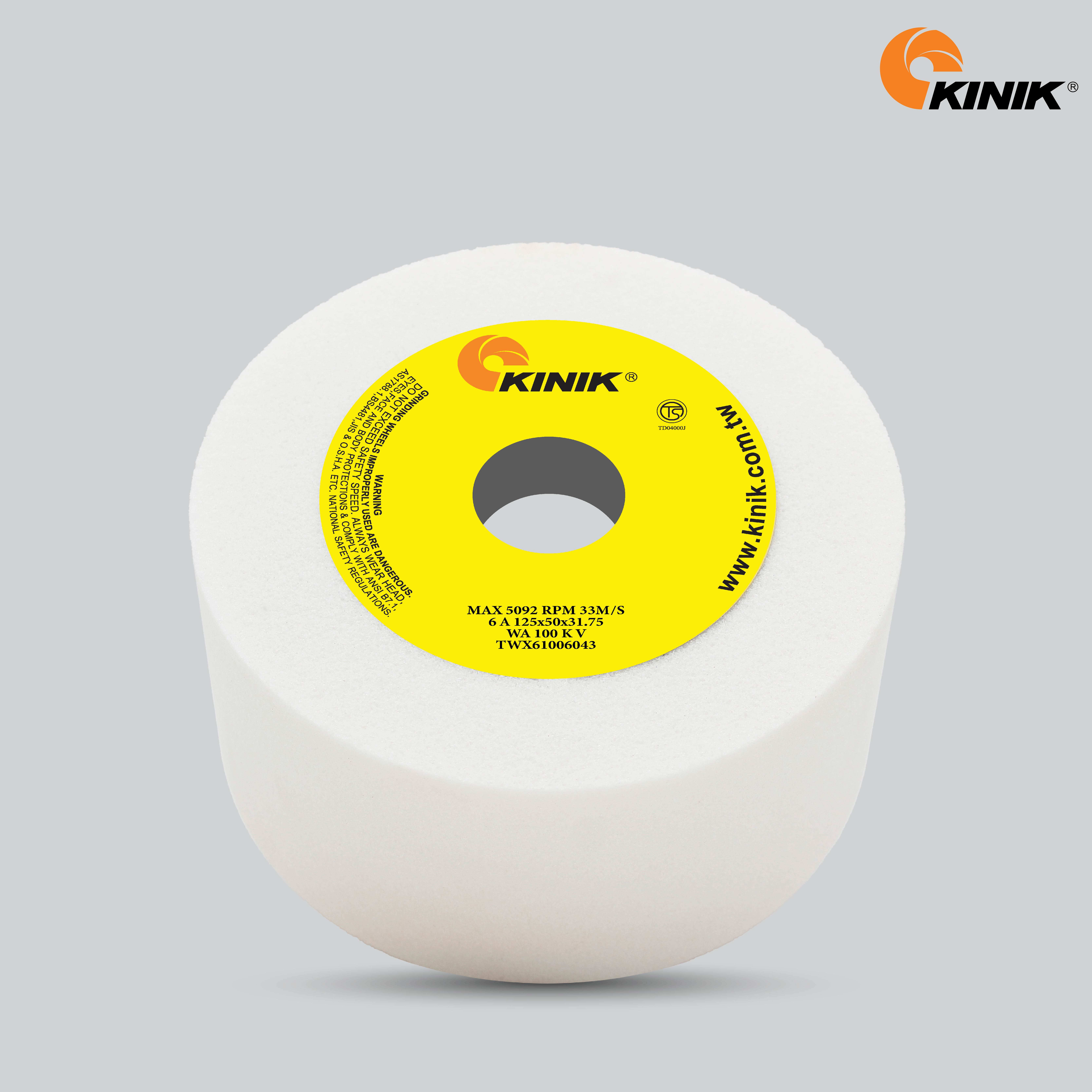 หินถ้วยตรง KINIK WA100KV6A 125x50x31.75 mm.