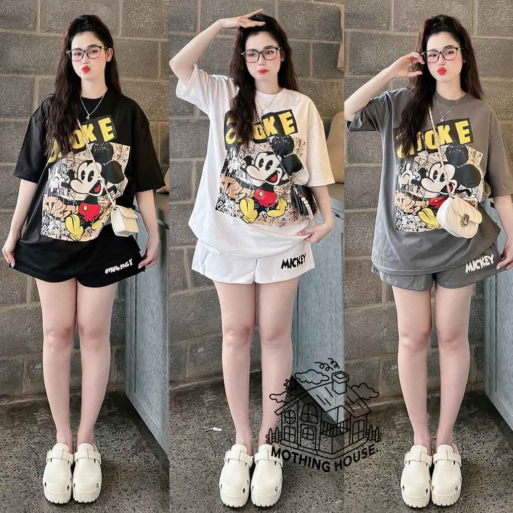 ชุดเซท Oversize เสื้อ+กางเกง สินค้าพร้อมส่ง