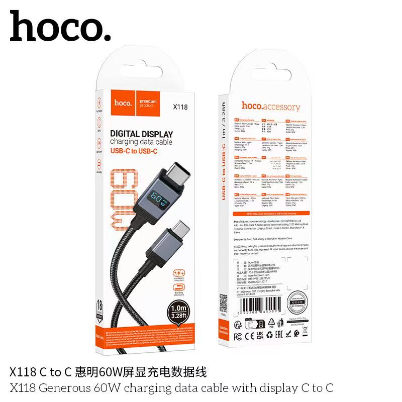 HOCO X118 TC to TC 60W