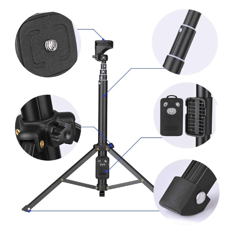 YUNTENG VCT-1688 ของแท้ ชุดขาตั้งกล่องเซลฟี่ พร้อมรีโมทบลูทูธ