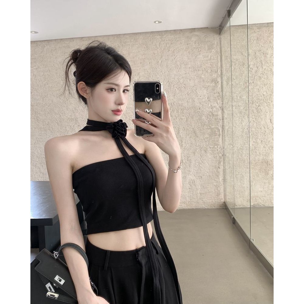 เสื้อเกาะอก ดอกไม้ รหัส CN2590