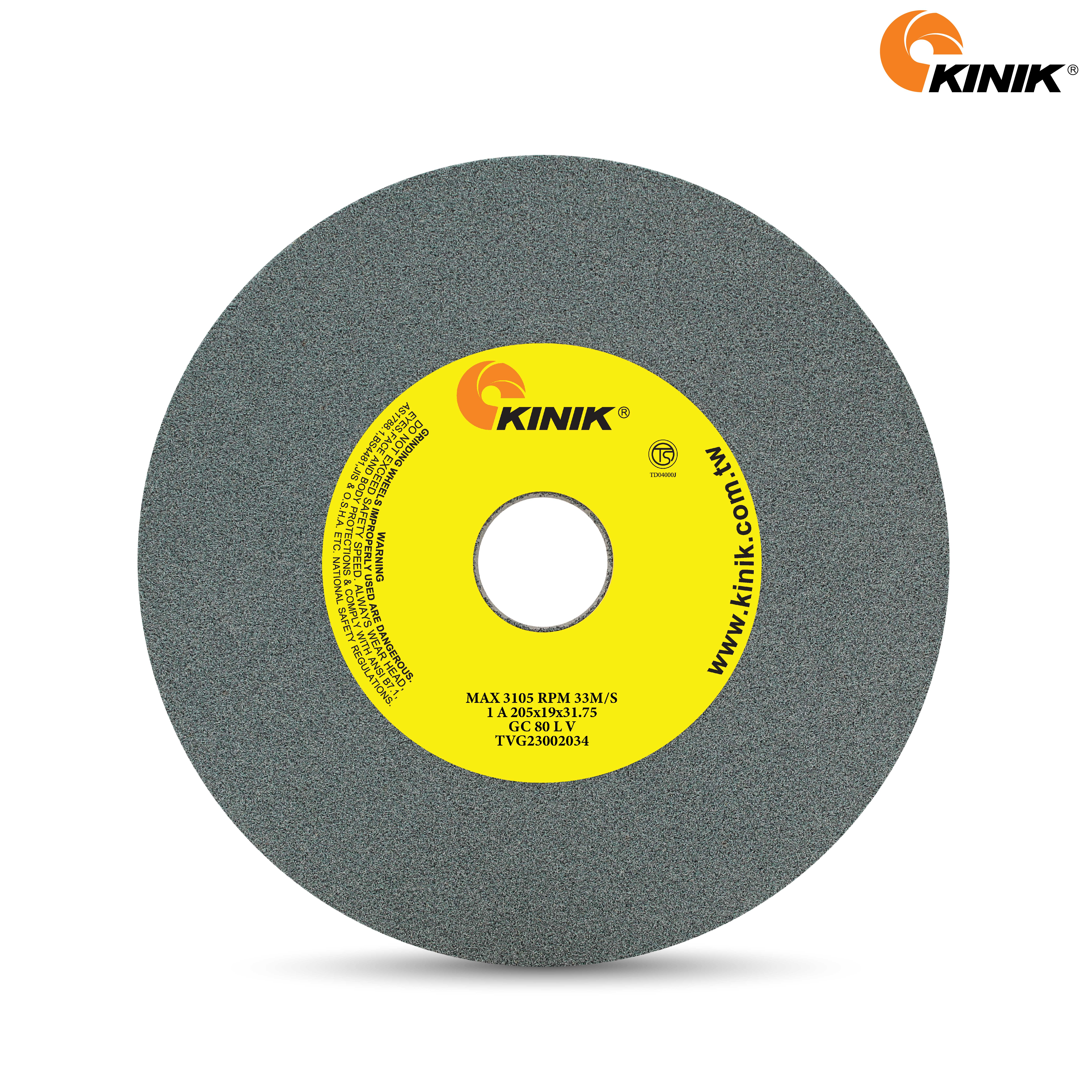 หินเจียร KINIK GC80LV1A 205x19x31.75 mm.