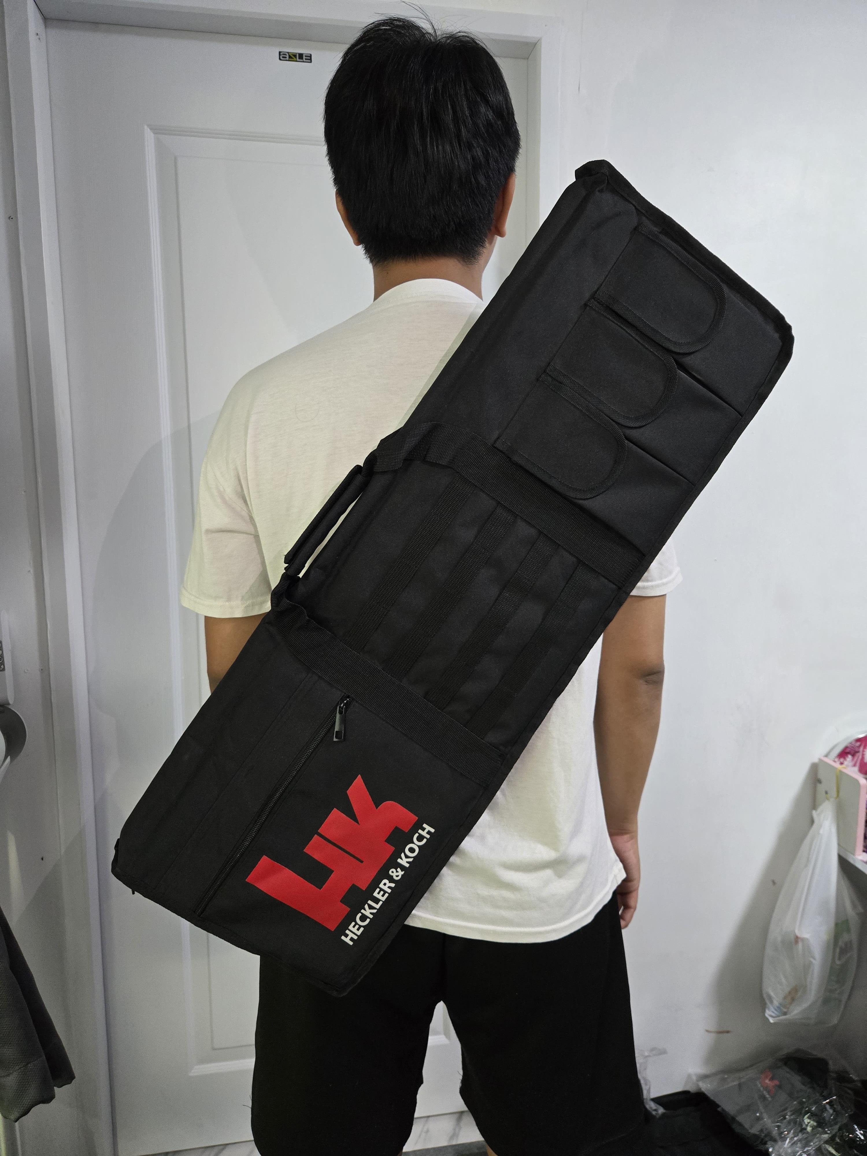 กระเป๋าใส่ปืน สกรีน HK สีแดง(GBH)