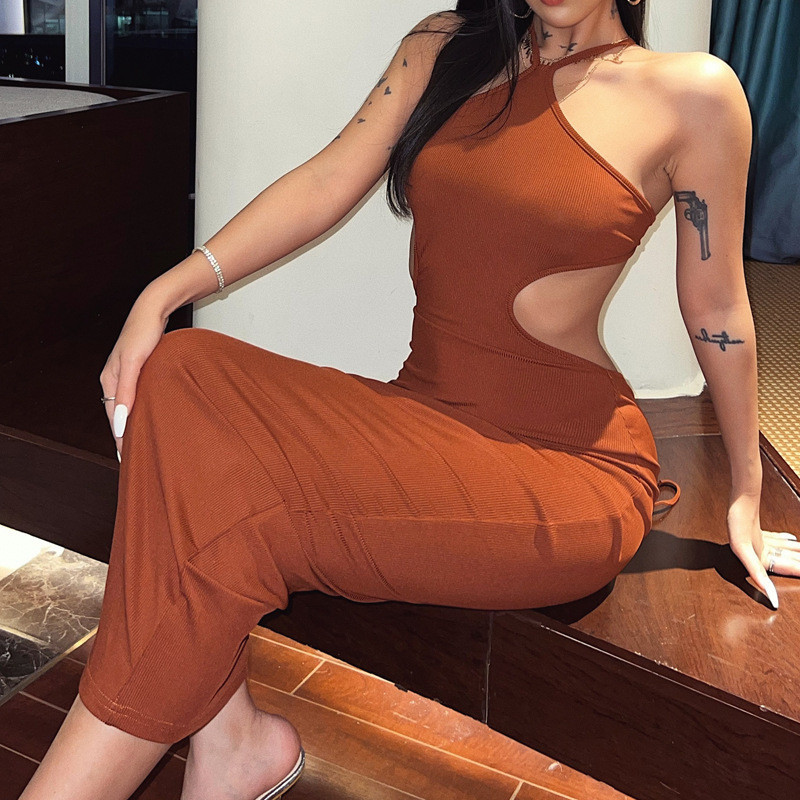 เดรสยาวสายเดี่ยว โชว์หลัง เดรสยาวเซ็กซี่ GB10353