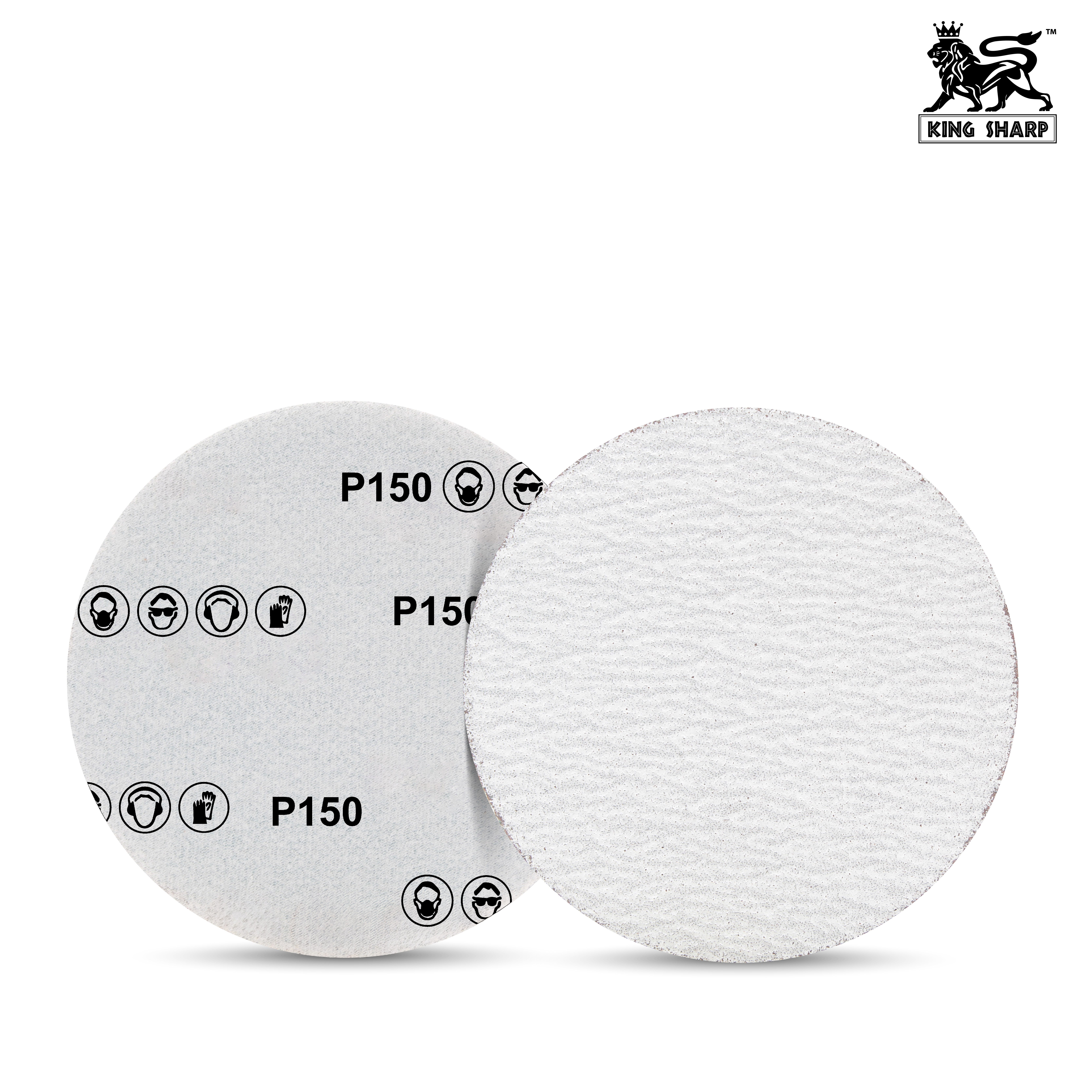 ทรายกลมหลังสักหลาด เบอร์150 125x0 mm.
