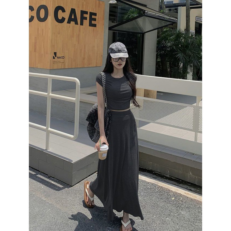 ชุดเซท เสื้อ+กป. กระโปรงยาว รหัส CN4680