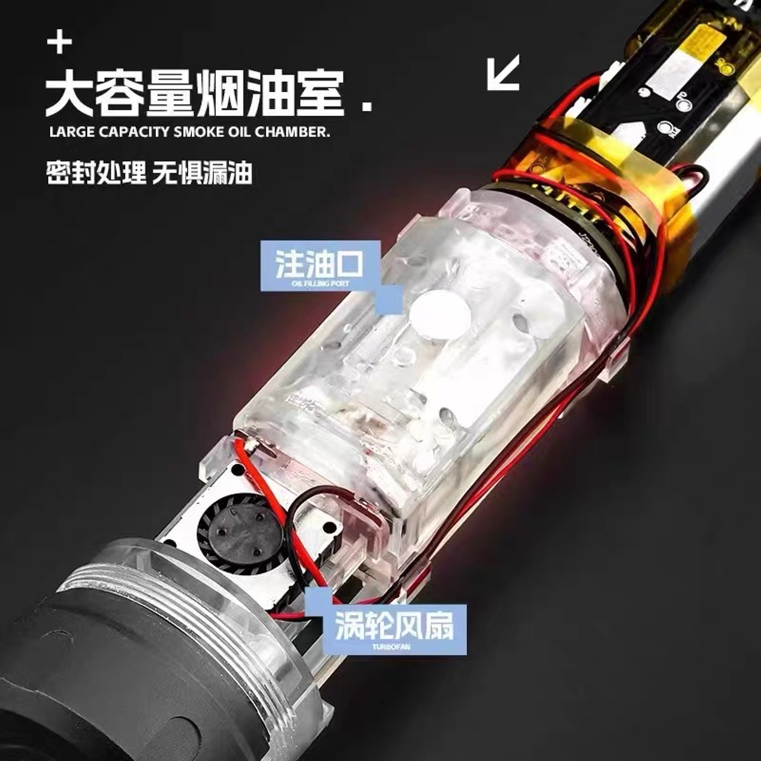 Tracer มีควัน กระบอกเรืองแสงปลายปืน (Smoky Wolf) โลหะเกลียวซ้าย 14 มิล (TCWS)