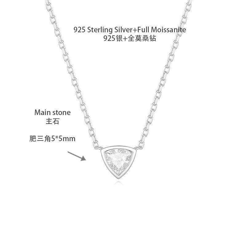[สั่งผลิต] N3-0054 สร้อยคอเพชรโมซาไนท์ 0.5 กะรัต 40+5 CM.