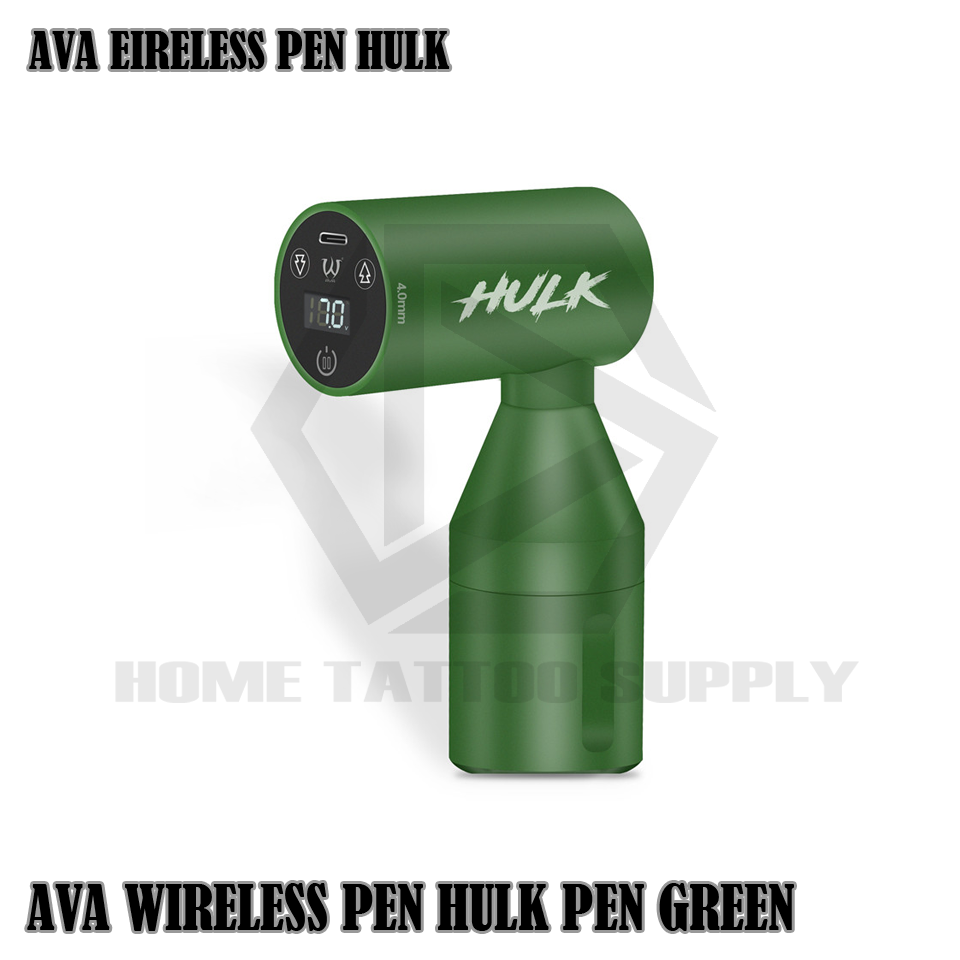 AVA Wireless HULK Pen เครื่องสักไร้สาย รุ่น ฮัลค์ สโตก 4.0mm ใช้งานกับเข็มฮอคทั่วไป