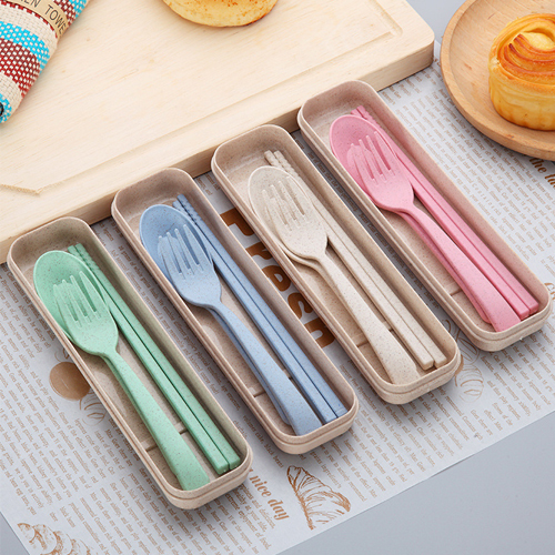 Gift Set ชุดช้อนส้อมตะเกียบ พกพา พรีเมี่ยม FGT012