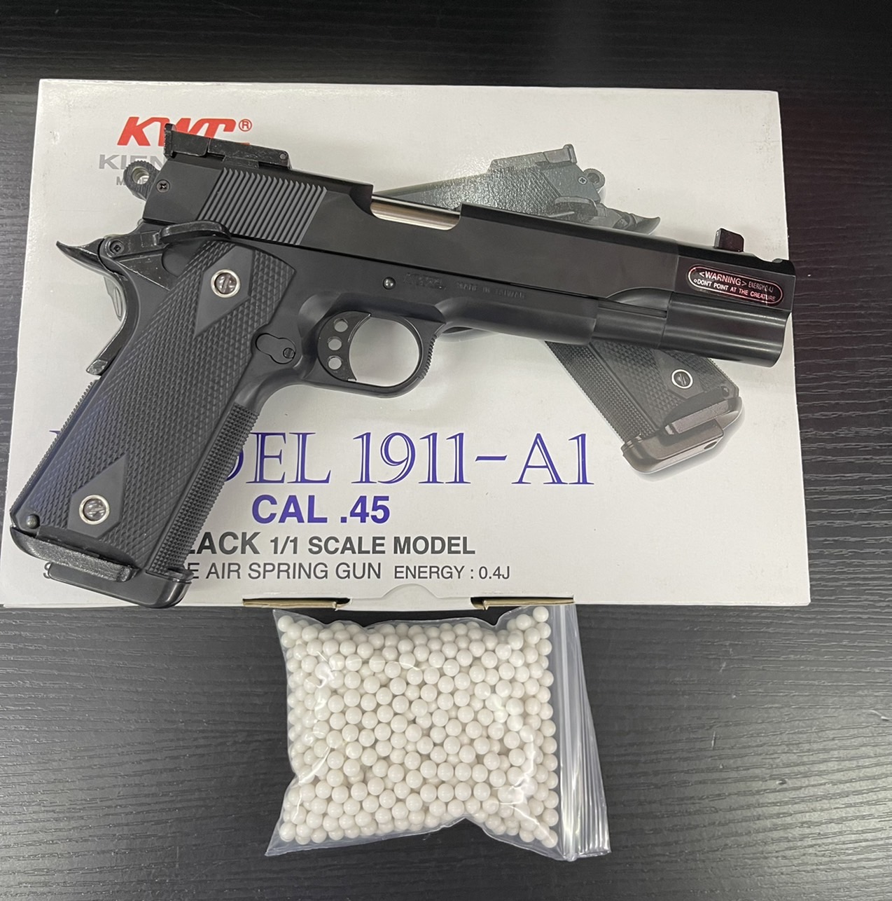 ปืนอัดลมสปริง M1911A1 Comp KWC