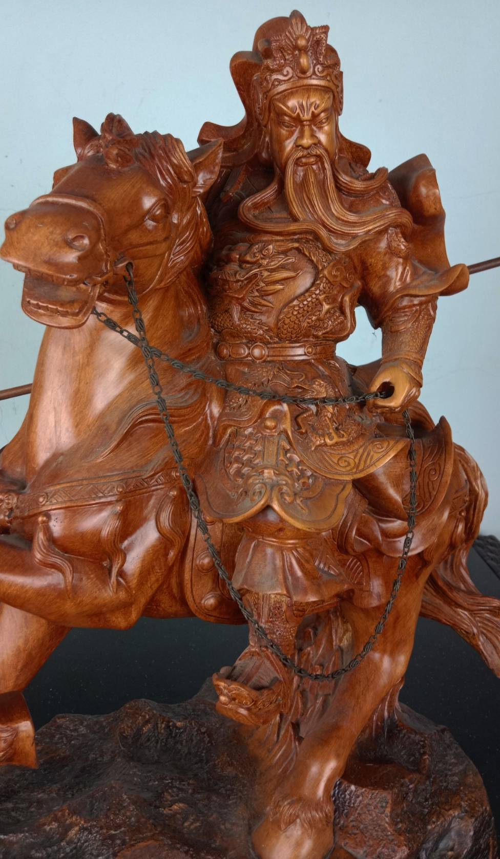 123.เทพเจ้ากวนอูปางขี่ม้าศึก