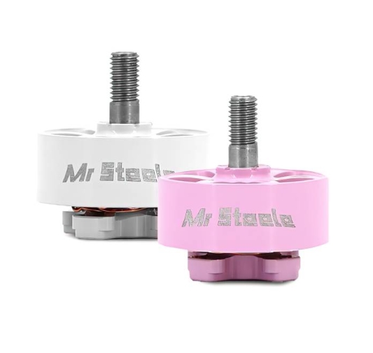 ETHIX MR STEELE SILK MOTOR V5 WHITE & PINK - 1750KV 1ชุด 4ตัว