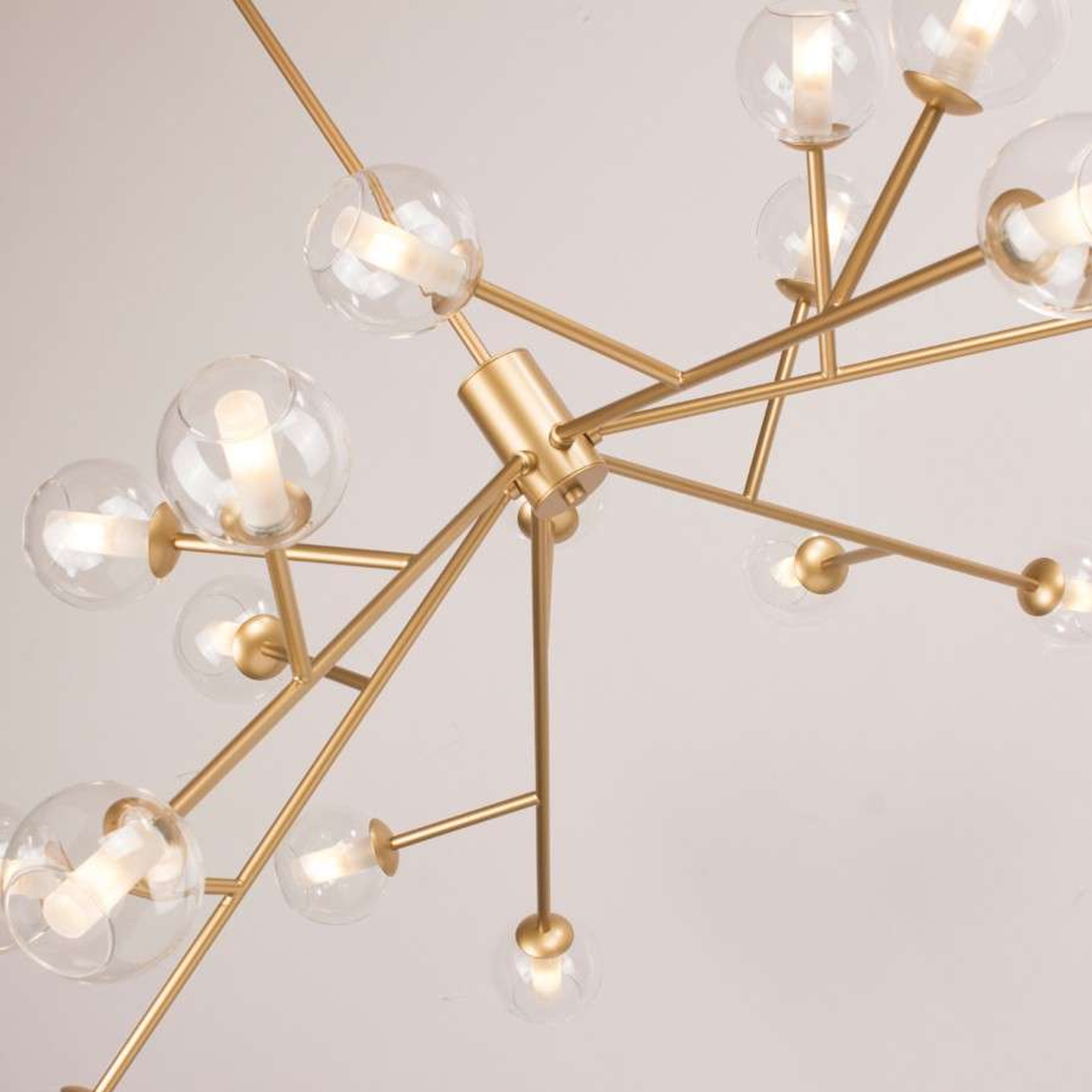 โคมไฟช่อแก้ว สไตล์นอร์ดิก Nordic Pendant lamp Steel + Glass Shade G9x18