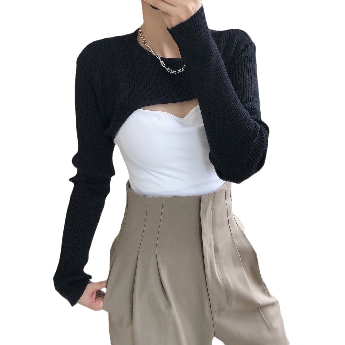 เสื้อคลุมแขนยาว สไตล์เกาหลี มีหลายแบบ พร้อมส่งในไทย