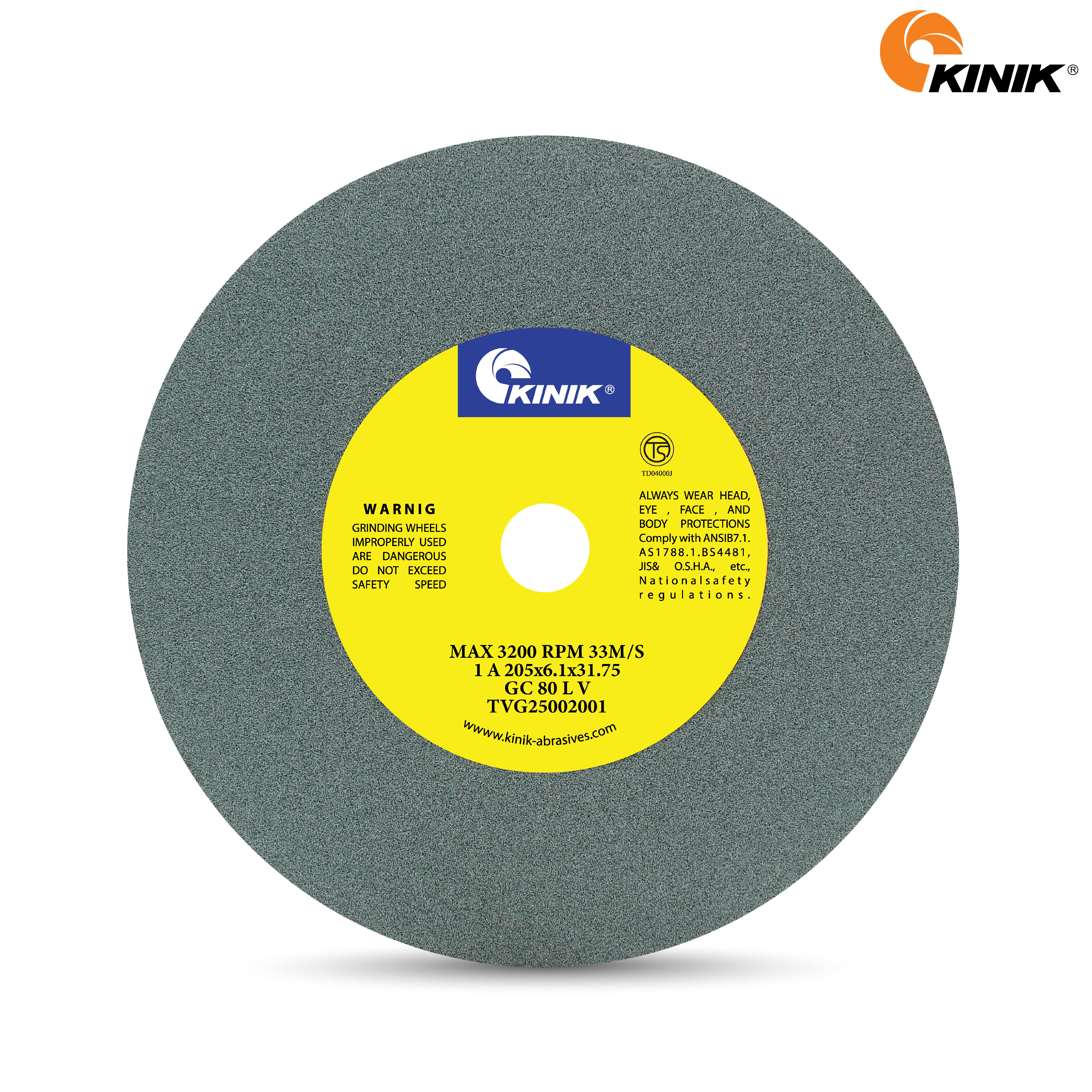 หินเจียร KINIK GC80LV1A 205x6.4x31.75 mm.