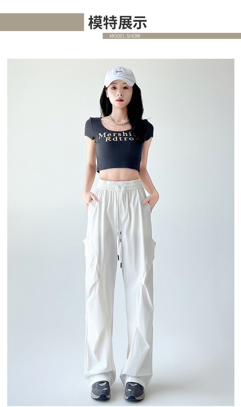 กางเกงวอร์ม สตรีท เอวสูง รุ่นกระเป๋าข้างเฮียง รหัส CN50312