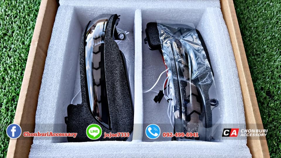 ไฟเลี้ยววิ่งกระจกมองข้าง LED โตโยต้า ฟอร์จูนเนอร์
