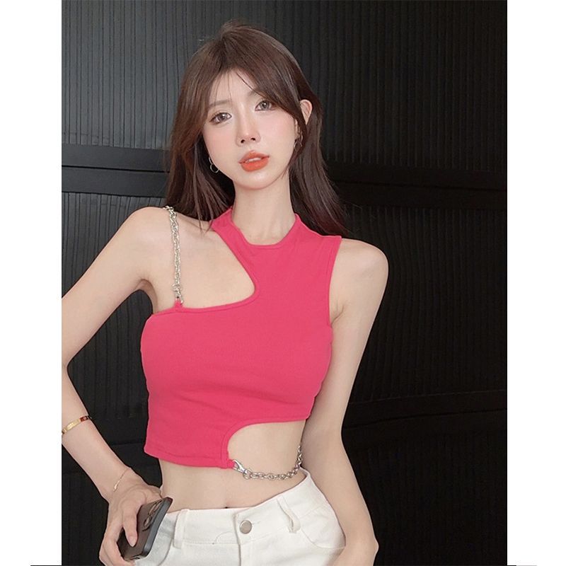 เสื้อครอป โซ่เอว เซ็กซี่ CN2270