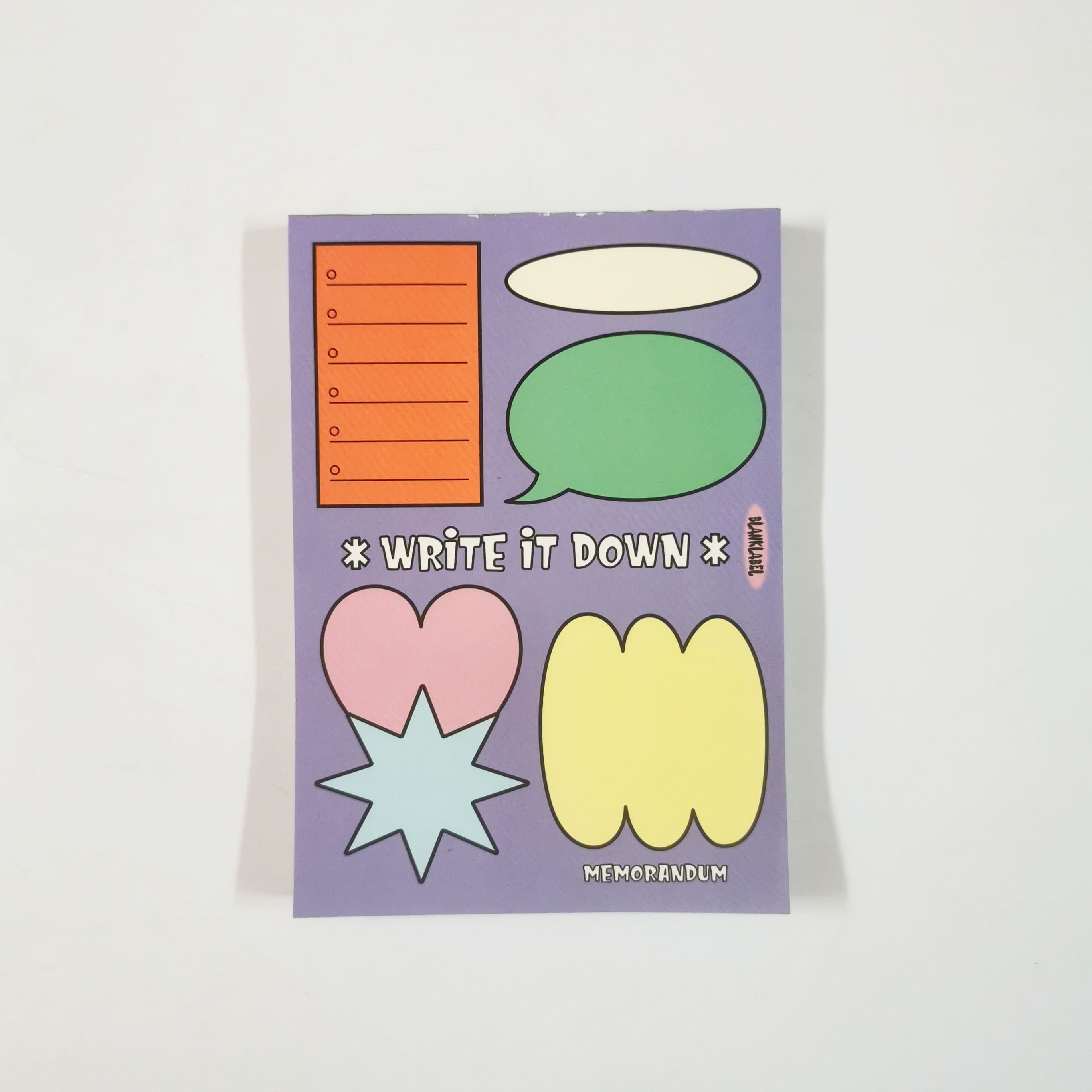 Write It Down Memo Pad (10 pieces / set)